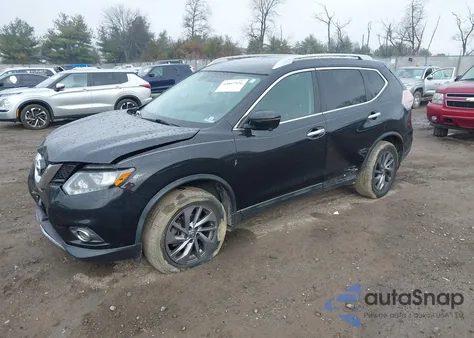2016 Nissan Rogue Sl из США, поврежденный, VIN 5N1AT2MV5GC739852